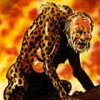 Female cheetah-like creature with a man's head